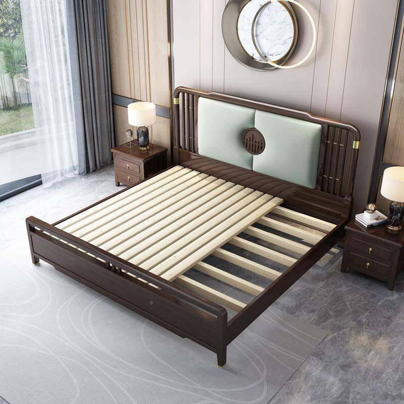 中式实木床1KNC.8新米双人1.5米主卧室大婚床约现代简高箱床储物