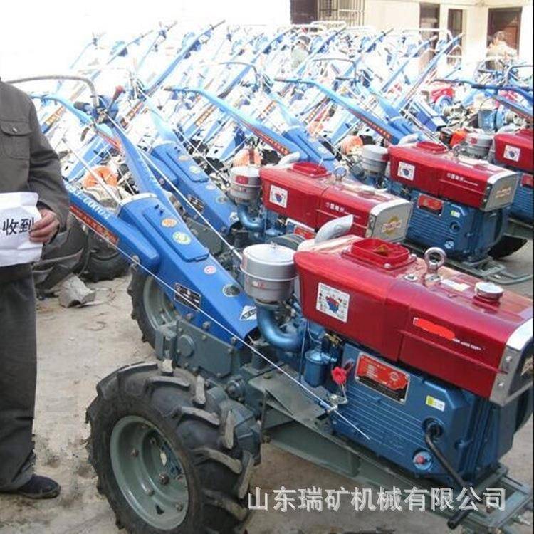 12-28马手扶拖拉机力农DGF机具垄可挂旋耕机开用沟机施肥拖车起一