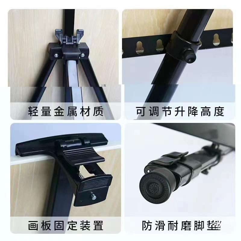 外摆摊支理发镜子带支架三户角可剪能放镜画升降撑箱快ali0687发