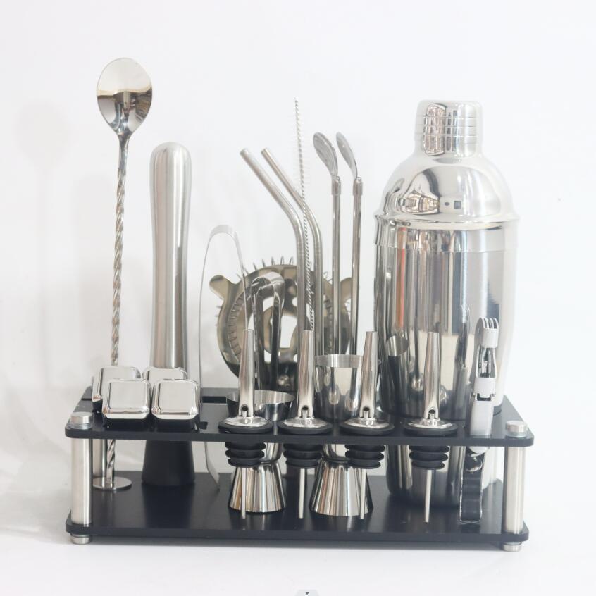 厂家尾调器套装2XFY3件套不锈钢酒壶摇s酒haker鸡酒调酒滤冰器