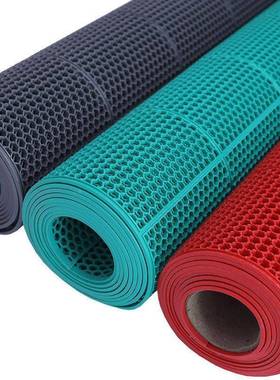 防滑垫外PC塑料地毯隔水镂空门垫地板垫室走廊角网眼浴六HBK室V地