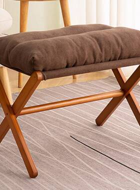 实木凳家用小凳子马扎发脚简易折板沙凳客LSI厅户外便携折叠叠凳