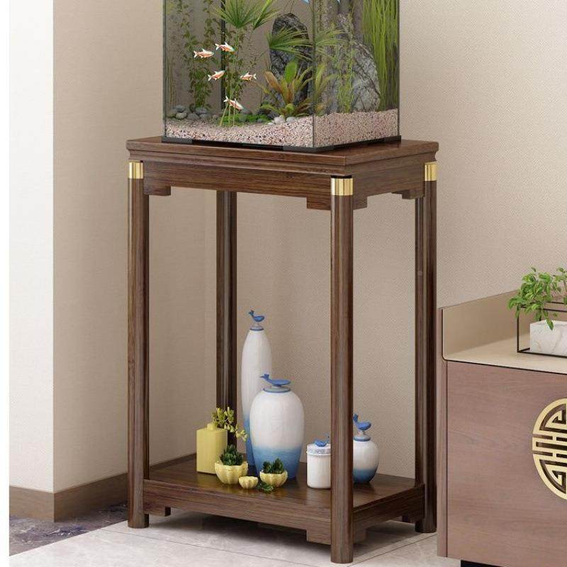 架子花实木架缸架子底座边几角几客厅落地式摆件置物阳台花CBH鱼