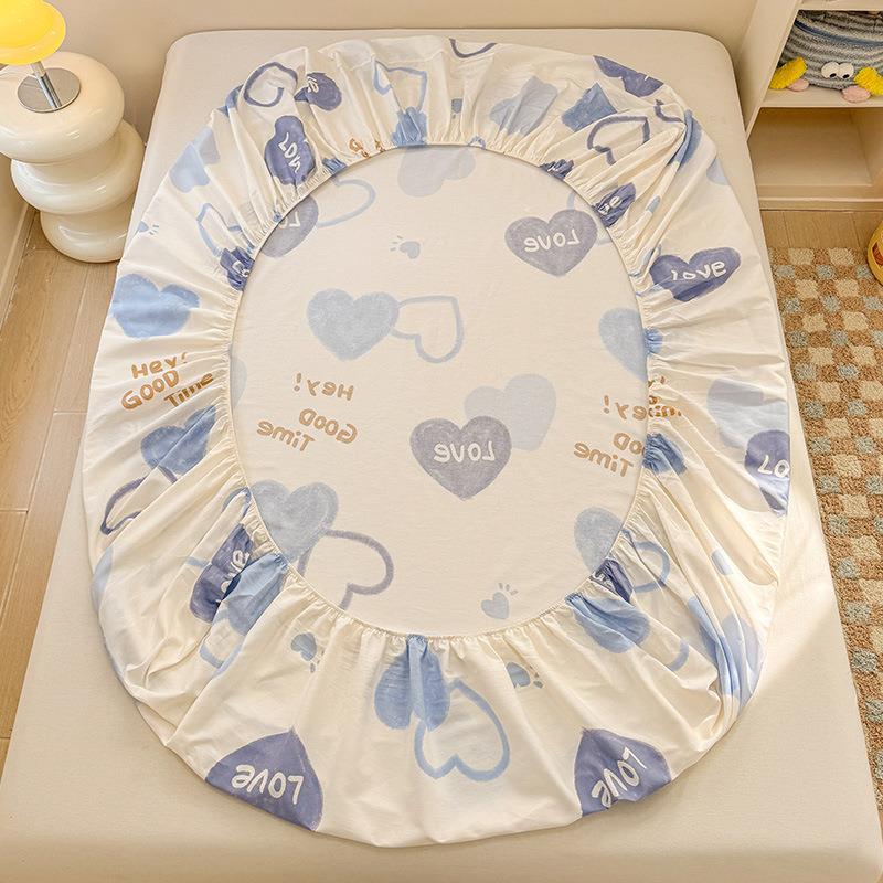 床小全清新纯棉床单件棉罩席梦思床垫保护PLB套防笠尘床包床套四