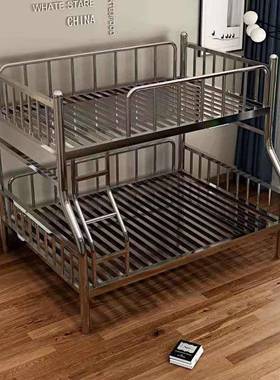 床不钢子母床上下铺双层家用泰好00603宿04不锈钢床公锈寓床舍加