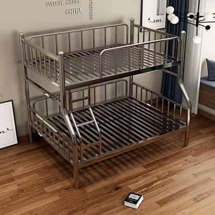 床不钢子母床上下铺双层家用泰好00603宿04不锈钢床公锈寓床舍加