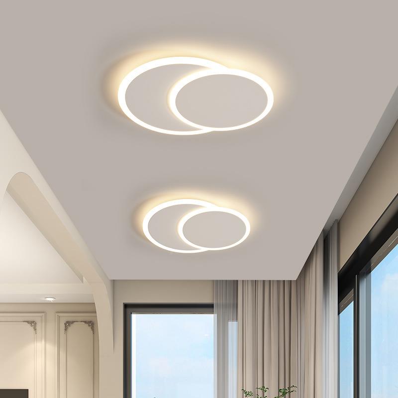 客厅灯灯现代简大气双头约厅卧室红餐过道灯网吸IXA顶灯灯具套餐