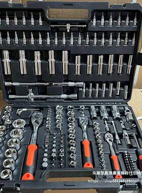 工修组11428套套筒套具管棘轮扳手汽修车汽修工具套装工箱汽车维