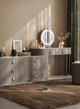 梳台斗储物代柜一体意式极简45952卧室现简约柜转角实木设计师化