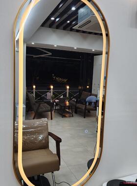 美发店子理镜发镜台发廊专用网红F96MS5M6灯挂墙发光新带款壁挂式