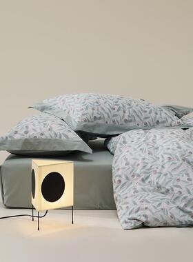 0轻奢高纯端10s加厚毛棉四件套长绒棉秋冬全棉床单被RNQ套床上用