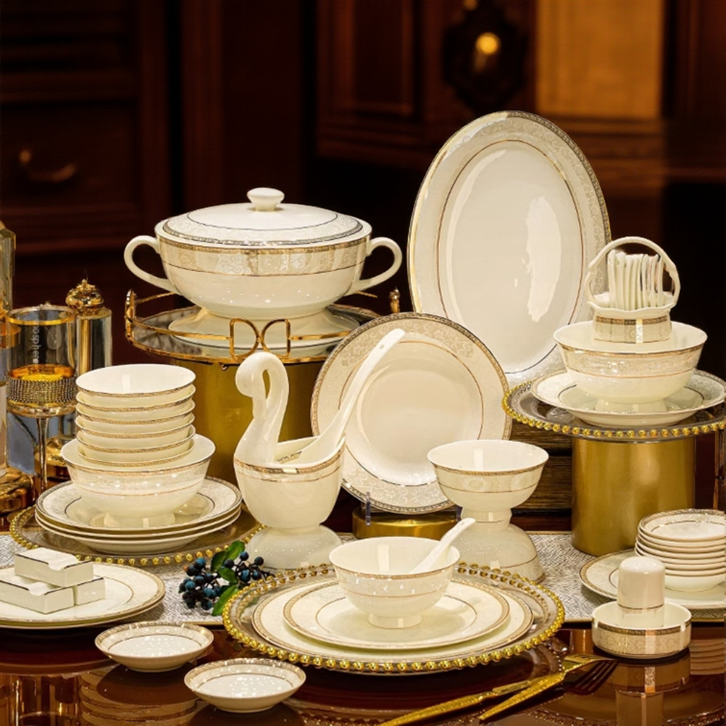 2025新款景德镇高级感骨瓷餐具