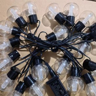 G50球泡玉米粒灯串太阳能灯串透明壳暖光时尚 简约庭院灯跨境