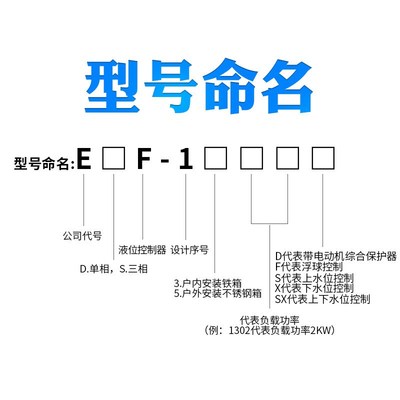 EDF-1302SX上下联控水塔水泵自动水位控制箱单相智能液位控制器控