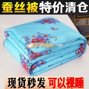 夏季 天丝绸印花可水洗冰丝夏凉薄被双人空调被芯春秋被礼品被子批