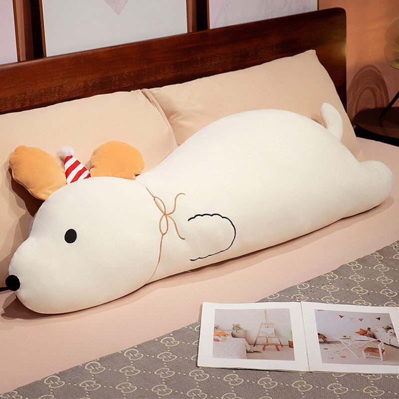 夏季冰豆豆长条抱枕女生睡觉侧睡夹腿男生款枕头床上靠枕拆洗靠垫