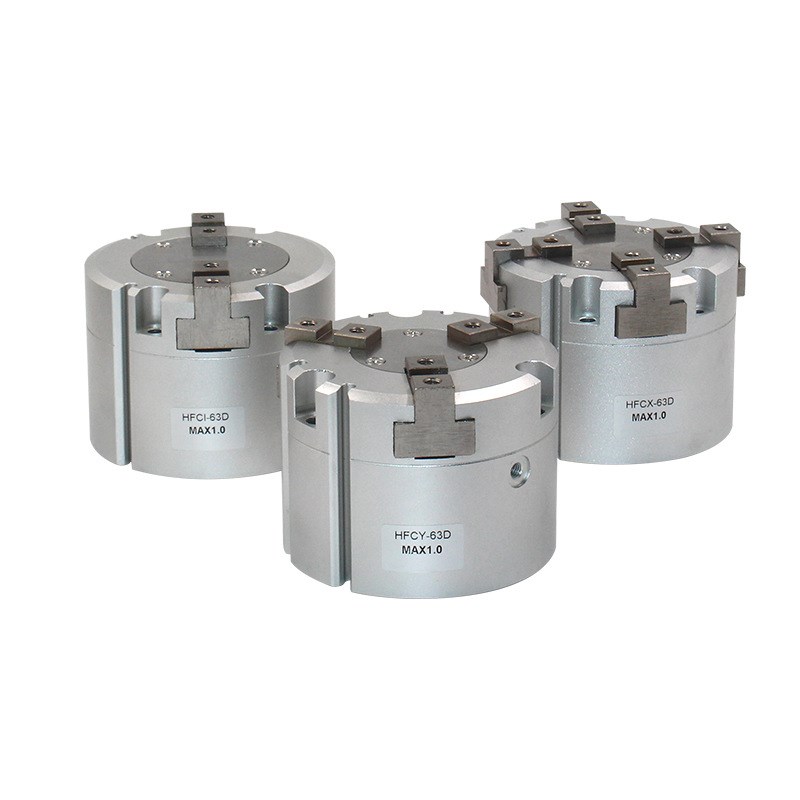 三爪气缸MHS3/4-32D MHS2-16D/20/25D/50D/63D圆柱形手指气缸夹爪