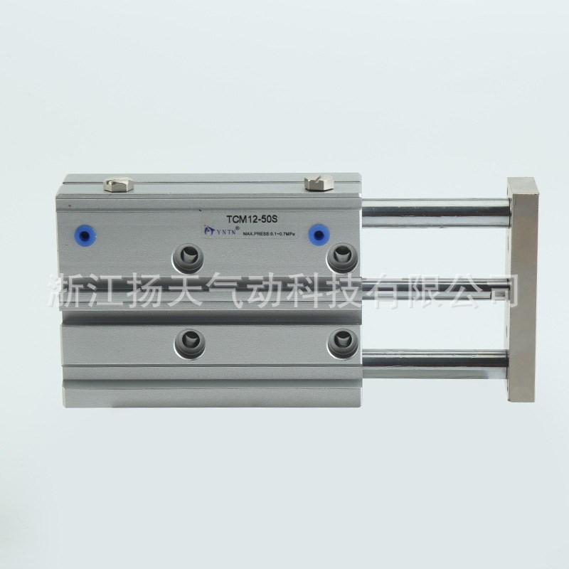 三轴三杆导杆气缸TCM12X10/20/25/40/60/75/100S薄型带磁柱滚珠轴