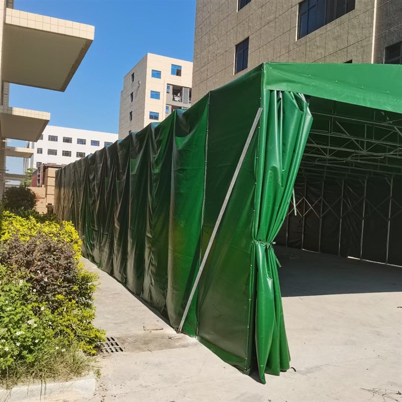 大型活动仓储帐篷物流雨棚 工厂仓库推拉棚 移动推拉帐篷伸缩雨蓬