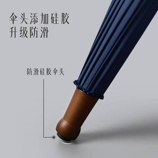 美度 24K半自动雨伞直杆大防风长柄伞双人抗风伞M8003 MAYDU