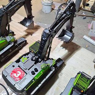 遥控计时工程车挖掘乐机推208摆乐土机音灯光商用摊景区新款 游项