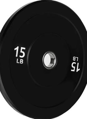 增厂家技黑色彩竞全胶橡胶配重色片哑铃深蹲举重AL-65257杠铃片肌