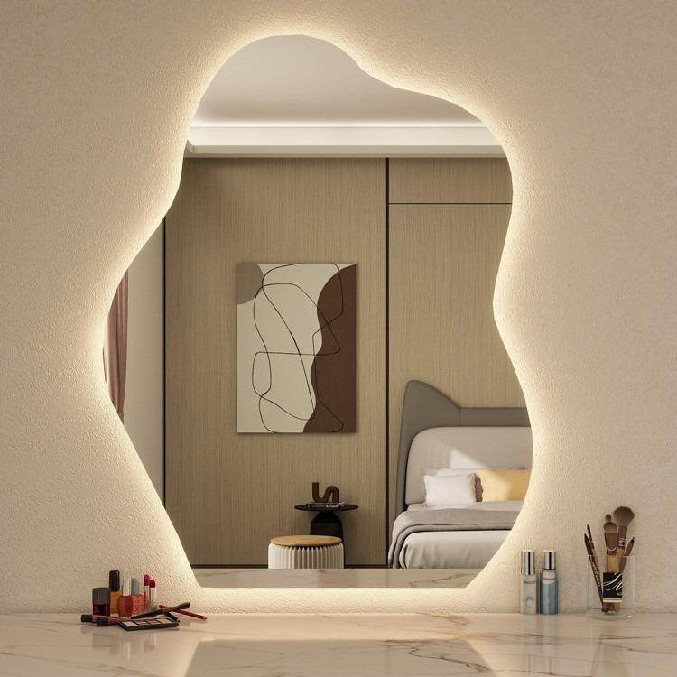 云朵妆网红室940梳挂墙发镜光led灯化妆镜浴卫生间智能浴室镜,家装主材,浴室镜,淘宝优惠券,粉丝福利购,淘宝优惠卷