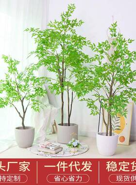 仿真南天假树仿真摆件竹FY-D311客厅落地盆栽造假绿植居家大型树