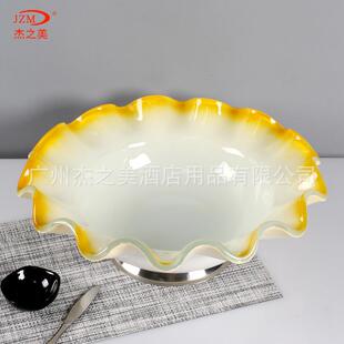 玻璃刺盘大冰盘鱼生专用盘文鱼三盘干OGE日式意境菜餐具海鲜大盘