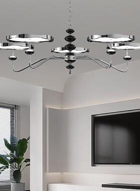 全谱护眼客厅吊灯202JH-D27575新餐款星轨飞光碟厅灯美式简灯约复