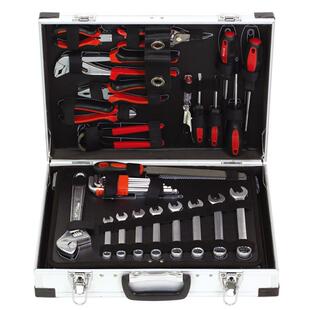 1铝3箱9PCS套筒铝五金工具组合家用汽车修理机械装配随WIV车制拉