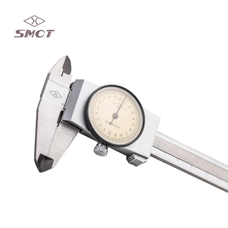 SMCT/上量带表卡尺指针式表盘游标卡尺0-200mm 闭式带表卡尺 0.02