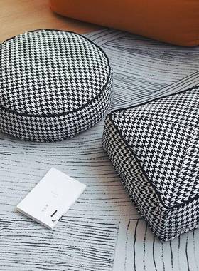 鸟子格可坐蒲团地垫布艺米坐垫地上坐墩榻榻千飘窗垫日式加640111