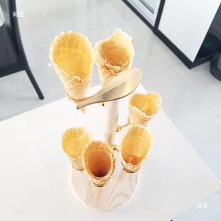 木冰淇凌淋架子展示甜筒架筒ODL激蛋筒支架蛋手卷脆寿司卷螺旋金
