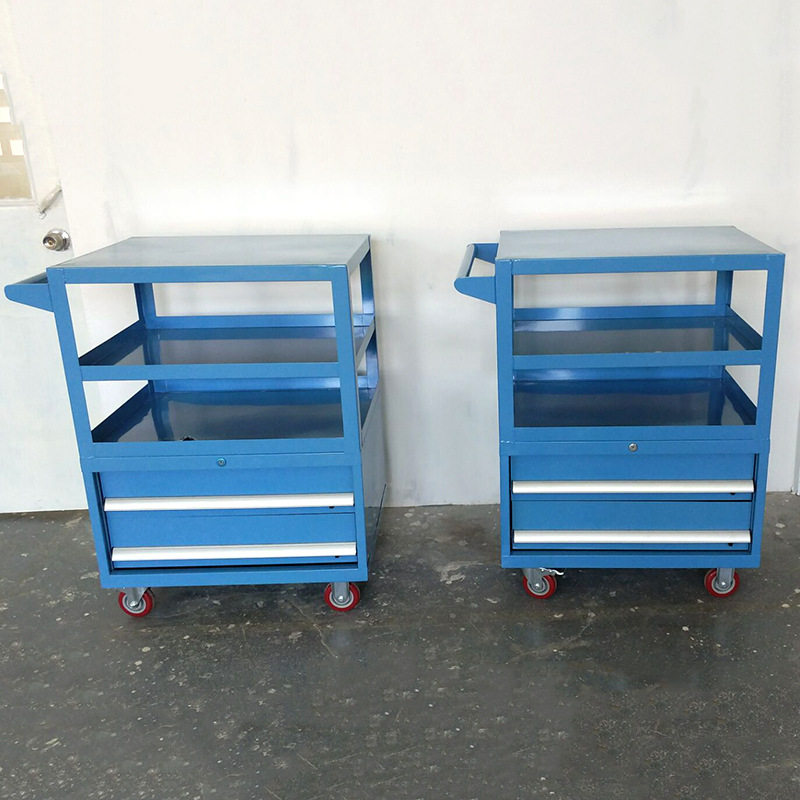 厂家直供抽屉式台车 带锁分隔板抽屉手推车工具周转抽屉式台车