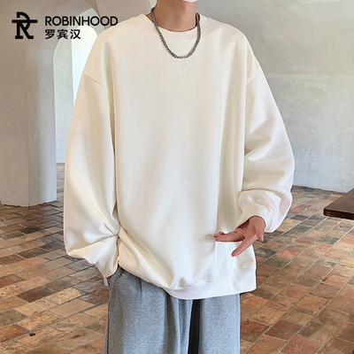 罗宾汉美式休闲卫衣男款圆领