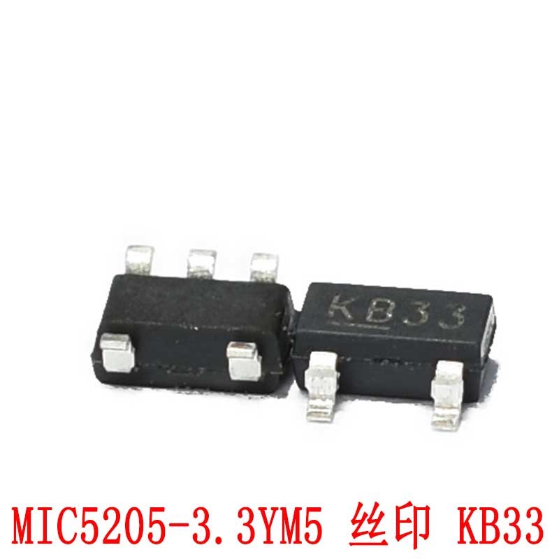全新 MIC5205 MIC5205-3.3YM5 网版印刷 KB33 SOT23-5 LOD稳压管 - 实物图