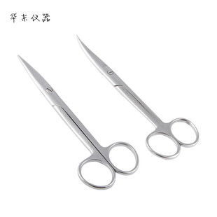 不锈钢剪刀实验用剪刀 弯嘴直嘴剪刀 弯嘴剪刀拆线剪止水钳全规格