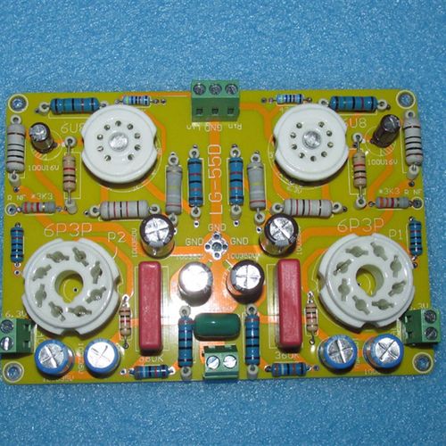 好声的6U8(6F2)电子管推6P3P单端甲类功率管6WX2 输出线路LG55D