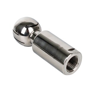 304不锈钢清洗球旋转喷头360度316卫生级快装喷淋头内丝喷球喷嘴