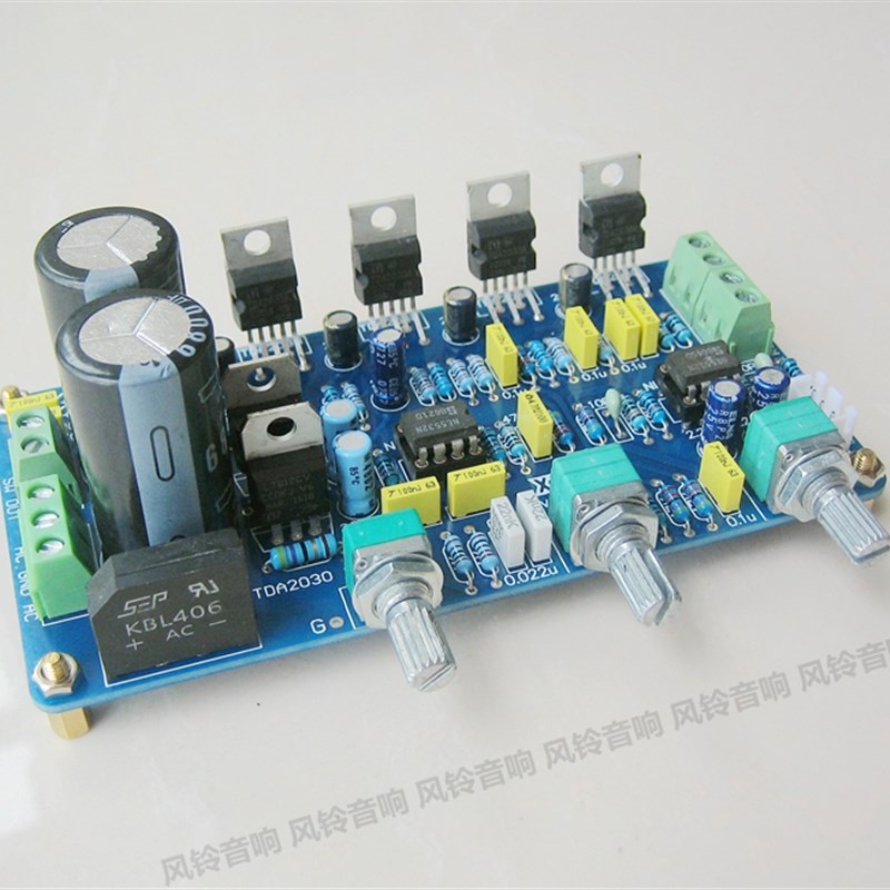 [成品板] TDA2030A 三声道 2.1 功放板 超重低音 低音炮 TDA2030