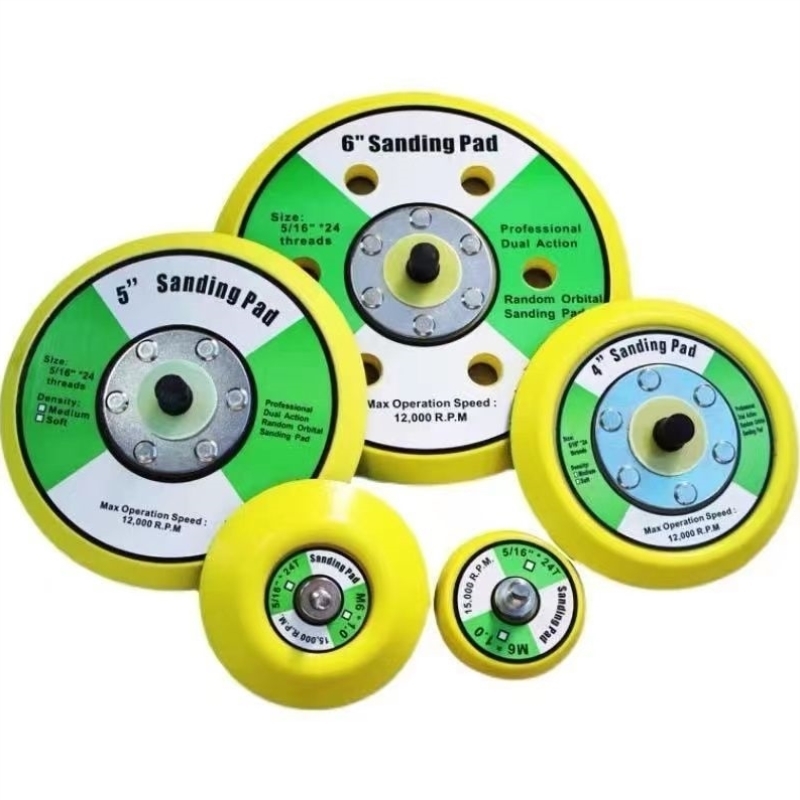 2寸3寸4寸5寸6寸气动粘盘打磨机底盘配件砂纸粘盘干磨机抛光盘