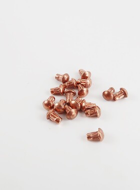 国标GB827标牌紫铜铆钉/商标滚花铆钉/蕾丝铆钉/千只价/M3*L