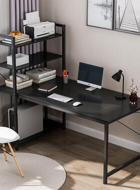 电脑桌书桌书架简一体式桌约MFX出公租房家用台学生办桌卧室简易