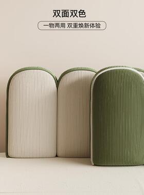 芊芊郡法式复古瓣榻FUG榻米床头靠垫软包靠主背芯绒灯花可拆洗