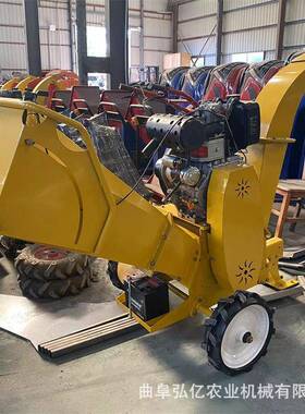 果园小型碎枝碎木机油电启动机葡萄藤脚粉碎机家柴具厂下料打QRI