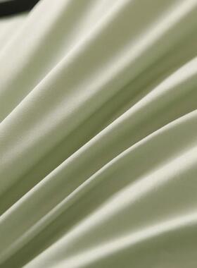 端A类母婴级10YBV0支贡缎长绒棉件套四纯色全棉床笠三件套纯棉高