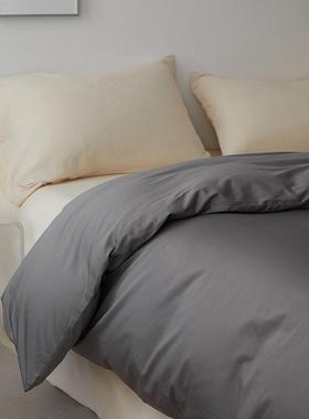 高端a母婴简约纯1IEL00类支全棉缎长绒贡棉单色双人学生宿舍纯棉