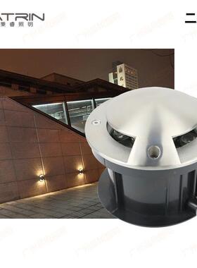 LED地不锈钢透光地侧埋灯户侧外防水发RGQ光埋灯侧出光嵌入式龟背
