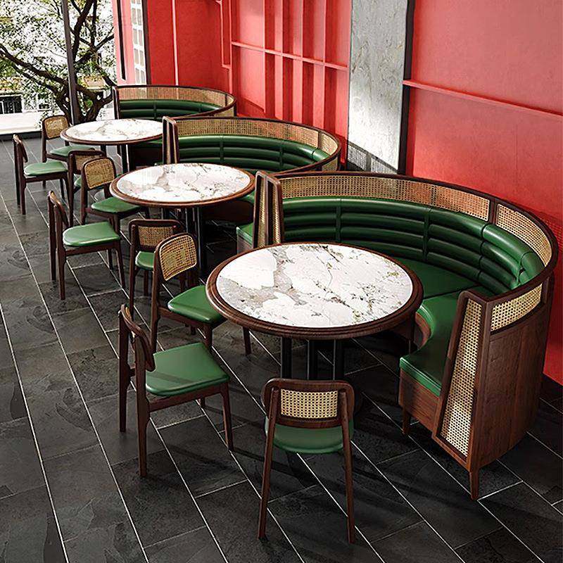 东南亚主题餐靠参照标注墙卡座沙发商用藤编店茶木楼饭店餐饮实桌,住宅家具,餐桌+餐椅,淘宝优惠券,粉丝福利购,淘宝优惠卷